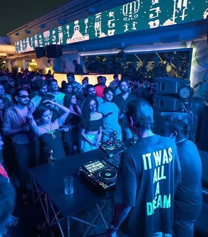 It was all a dream. A shot of Rohit Barker on the decks during our epic Hotmix party.