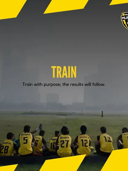 Train. Train with purpose; the results will follow. Every moment on the field is a step closer to your goals.