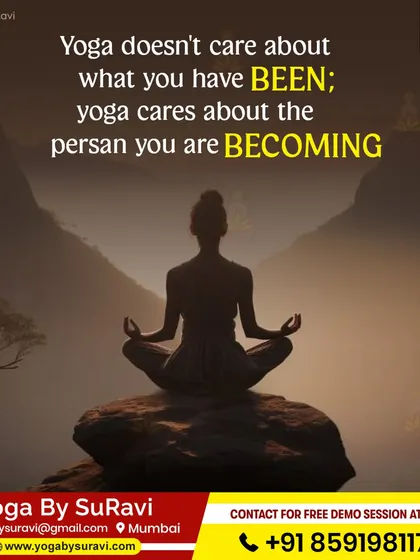 "Yoga doesn't care about what you have been; yoga cares about the person you are becoming." This is the transformative philosophy we embrace.