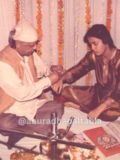 Another photo from my Ganda Bandhan ceremony, a milestone blessed by both Abbaji and Zakirbhai.