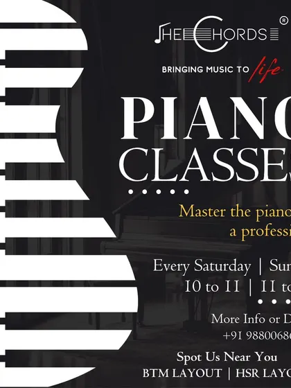 Master the piano like a professional with our weekend classes. We offer demo sessions for you to experience our teaching style before you enroll.