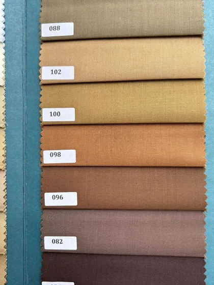 More options in our earthy brown and tan collection. These colors are particularly stylish for autumn and winter tailoring.