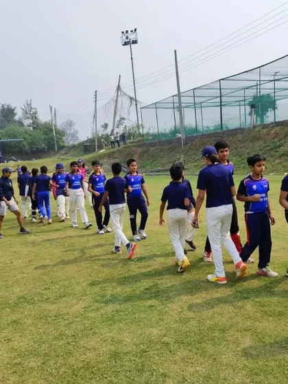 Teams shaking hands after a competitive match. Respect for the opposition is non-negotiable.