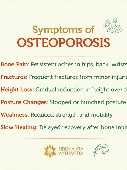 The symptoms of osteoporosis can be subtle, including bone pain, gradual height loss, and posture changes. Being aware of these signs is crucial for seeking timely care.