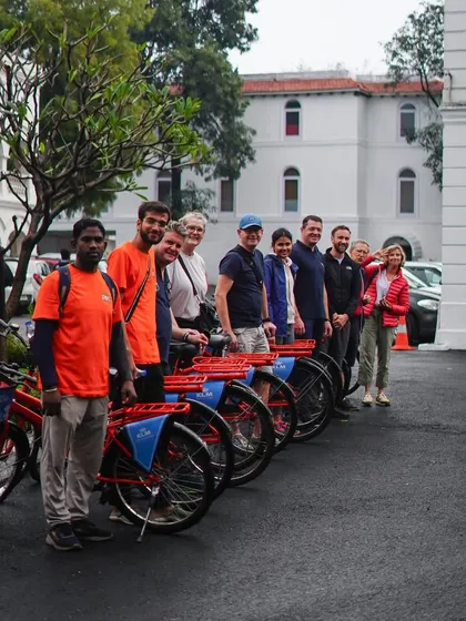 A picture-perfect moment with our happy riders and guides. This is what it's all about: exploring together and creating memories that last a lifetime.