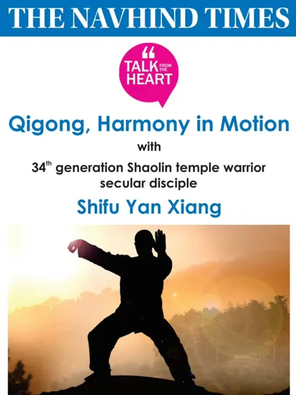 I was honored to be featured in the Navhind Times to discuss "Qigong, Harmony in Motion." It was an opportunity to share the authentic teachings of Jin Kang Li, as passed down through my Shaolin lineage.