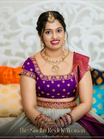 "The Sindhu Reddy Woman" - a close-up portrait of our beautiful client on her special day.