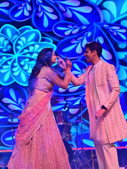 A cute, playful moment choreographed into this couple's routine. It's these personal touches that make a wedding dance memorable and unique to you.