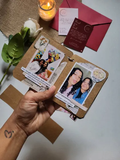 This tiny memory book is perfect for celebrating a friendship. It’s small enough to be a treasure but big enough to hold countless emotions and inside jokes.