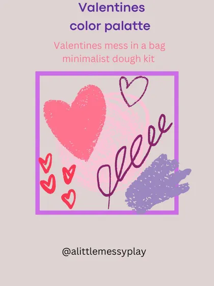 The beautiful color palette that inspired our limited-edition Valentine's sensory kit. We love creating themes that are visually calming and engaging for children.