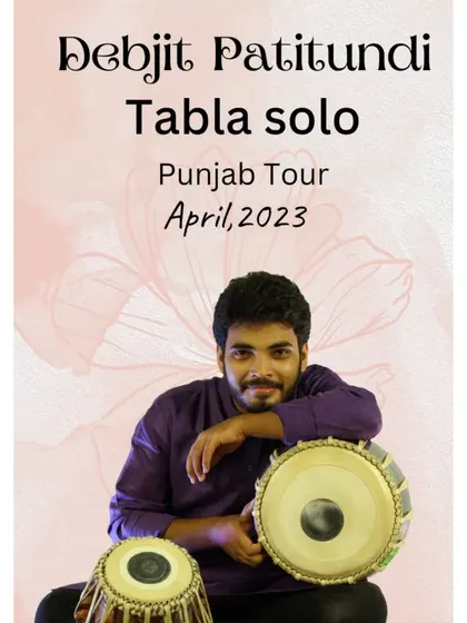 An announcement for my Punjab Tour in April 2023, where I presented a series of tabla solo concerts.