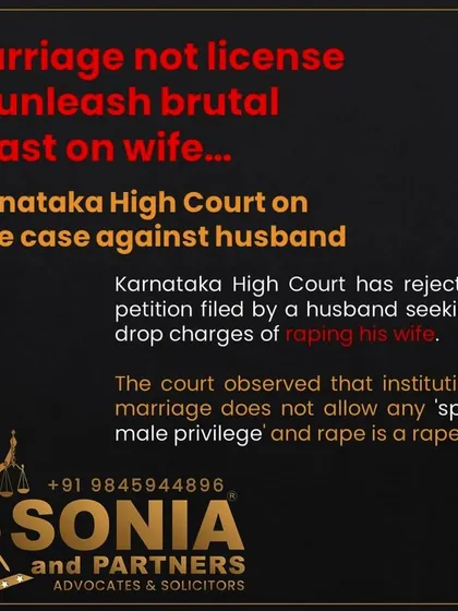 The Karnataka High Court has made it clear that marriage is not a license for a husband to commit sexual violence against his wife. The court rejected a husband's plea to drop rape charges, affirming that rape is rape, irrespective of the relationship. I stand by this principle and advocate for the bodily autonomy and safety of women within marriage.