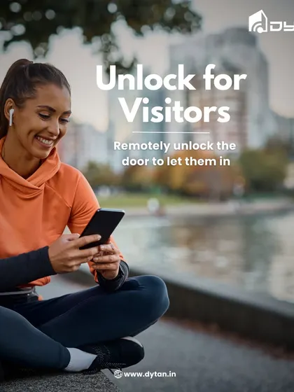 You don't have to be home to be a great host. This is me letting a friend in while I'm out for a run. Remote unlocking means you can grant access to visitors, delivery personnel, or family from anywhere.