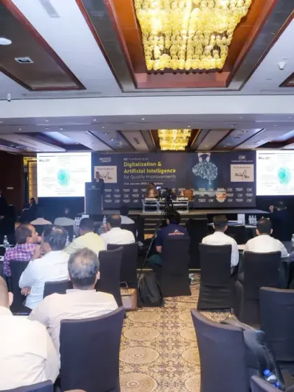 Another perspective of a session at the CII conference, this time from the side. We move around the venue to capture different angles, providing you with a diverse set of images for your records.