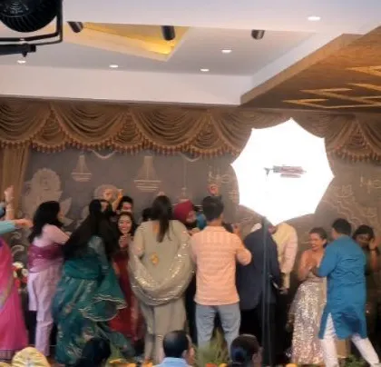 The party is in full swing at this private social gathering.