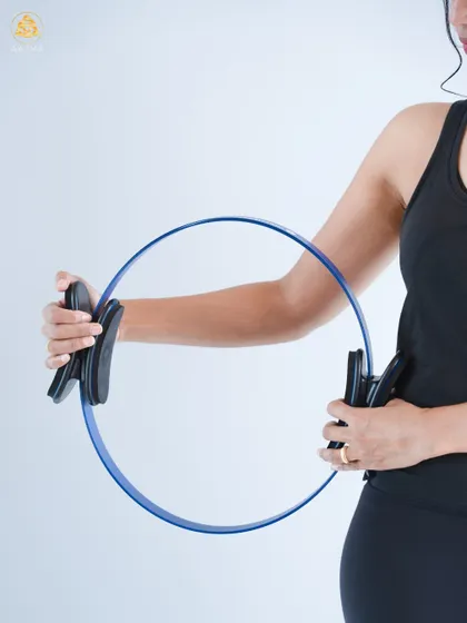 The Magic Circle is a classic Pilates prop that adds resistance to both mat and equipment exercises. It's fantastic for targeting the inner and outer thighs, as well as the arms and chest.