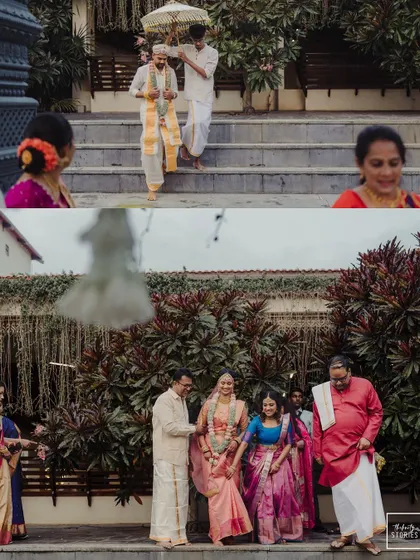 A duplicate of 221, again showing the traditional entrances that mark the beginning of the wedding ceremony.