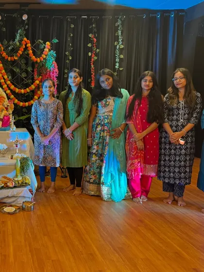 Our wonderful students dressed in their festive best for the Ganesh Chaturthi celebration at the studio.