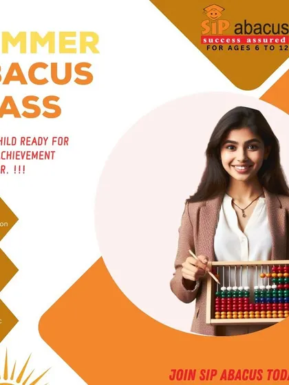 Get your child ready for academic achievement with our Summer Abacus Class. It's a great way to build sharper concentration and memory.