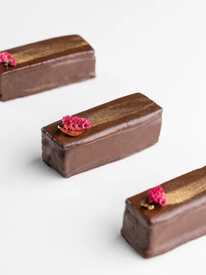 My Chewy Chocolate Sandwich Bars are another highlight of the dessert hamper workshop. They are rich, decadent, and have a great shelf life.
