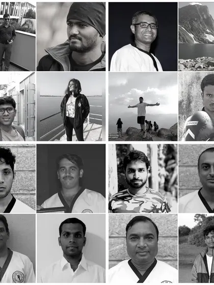 A collage celebrating our teachers. We are grateful for the guidance of Master Ashwin and all our black belt instructors who dedicate their time to shaping the next generation of martial artists.