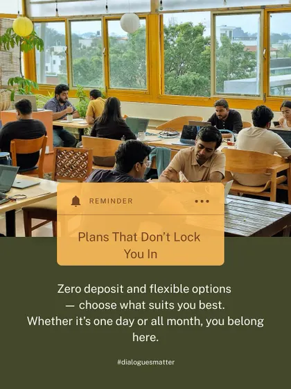 I believe in flexibility. With zero deposit and plans that don't lock you in, you can choose to work for a day or a month. You belong here, no matter how long you stay.