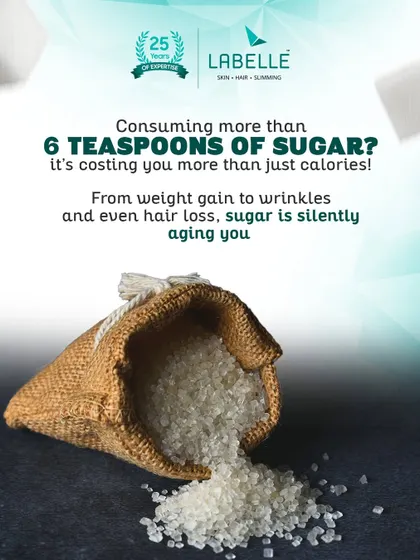 Consuming more than six teaspoons of sugar a day can silently age you, leading to everything from wrinkles and weight gain to hair loss. Taking control of your diet is a form of self-care.