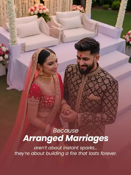 Arranged marriages are not about finding an instant spark. They are about building a fire of companionship, trust, and love that is meant to last a lifetime.