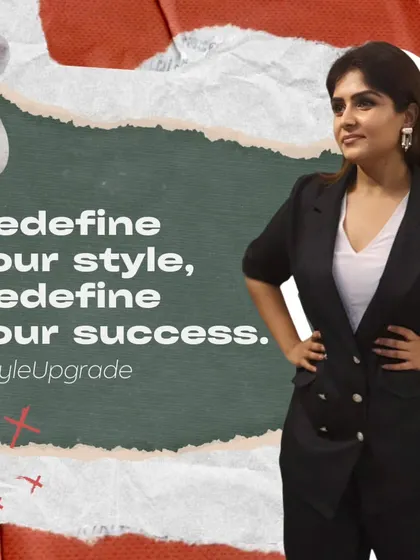 A promotional graphic emphasizing my belief: "Redefine your style, Redefine your success."
