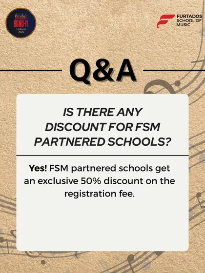 We offer an exclusive 50% discount on the registration fee for all FSM partnered schools.