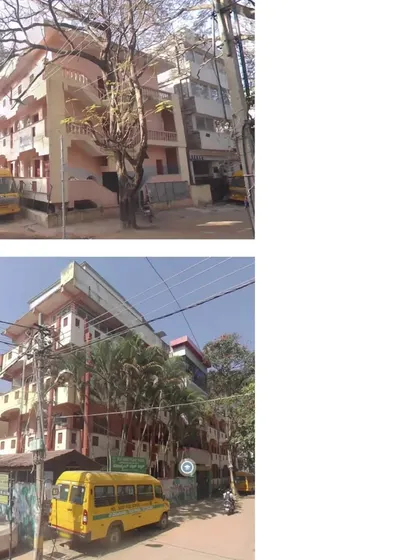 The existing Holy Saint High School building, which has a legacy of over 50 years. Our task was to consolidate three blocks built over different time periods and give the institution a modern facelift.