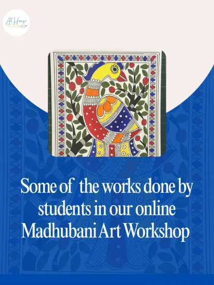 A collection of some of the incredible works done by students in our online Madhubani Art Workshop. Each piece tells its own unique story.