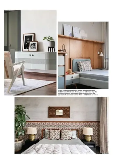 More details from the magazine spread, showing how we designed different bedrooms to have their own unique character.