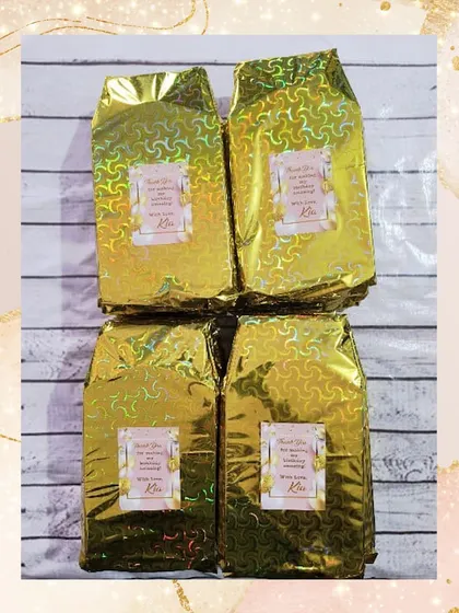 These Mickey and Minions themed stationery sets were wrapped in elegant gold foil paper for a special touch.