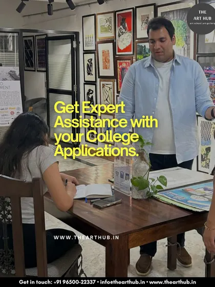 I provide expert assistance with college applications, guiding students through every step. This image shows a one-on-one counseling session in progress.