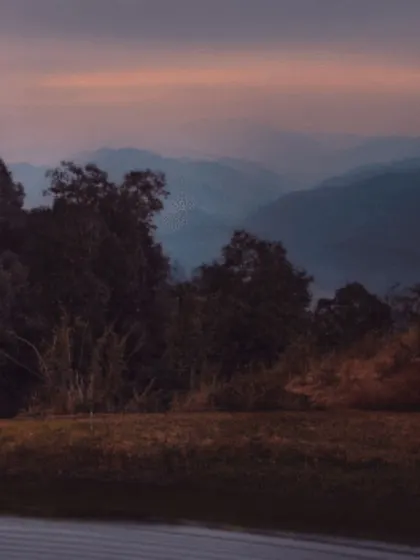 A scenic landscape from the Toyota Hilux campaign shoot, establishing the mood of exploration and the beauty of the great outdoors that the brand represents.