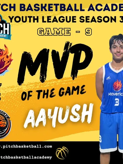 Aayush from the Mavericks taking home the MVP award for his big impact in Game 9.