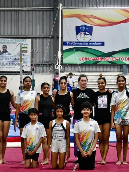We were delighted to host a visiting gymnast from Italy. These international exchanges are a great learning experience for our athletes.