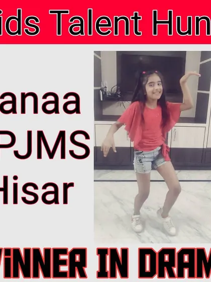 A winner in the drama category. Her dynamic pose captures the energy she brought to her acting performance.