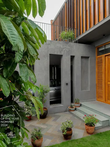 Our 'Screen House' project was also nominated for the ArchDaily Building of the Year Awards in 2024. This project's blend of cultural motifs and climate-responsive design was a particular passion of ours.