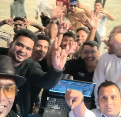 A selfie with the awesome team from Fossil. Their energy was incredible, and it was a pleasure to DJ for them.