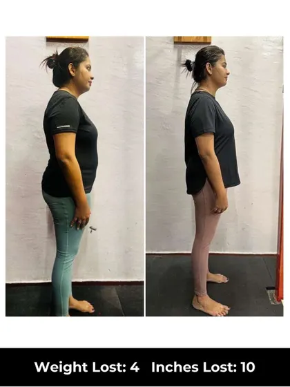 Amruta lost 4 kgs and 10 inches in 6 weeks and no longer finds excuses to skip the gym. The high-energy classes, structured workouts, and daily check-ins from her coach made fitness a regular, enjoyable part of her life.