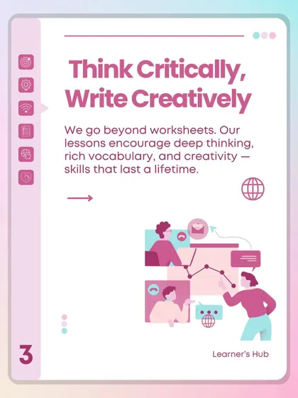 I go beyond worksheets to encourage deep thinking, rich vocabulary, and creativity. These are skills that last a lifetime and help students think critically in all aspects of their lives.