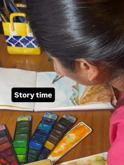 Story time. Every painting has a story, and the process of creating it is a story in itself.
