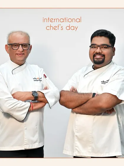 On International Chef’s Day, we raise a toast to the culinary artists behind our inventive cuisine, Executive Chef Shantanu Mehrotra and Head Chef Hitesh Lohat.