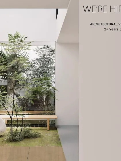 An opening for an Architectural Visualizer with 2+ years of experience at Design Experiment in Hyderabad.