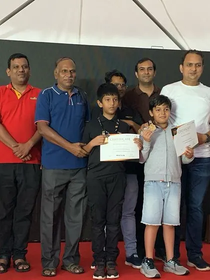 Our junior and senior teams celebrating their Gold and Silver wins in the national round of the Mekathlon Robo Racers competition. Their success has earned them a spot in the upcoming international round.