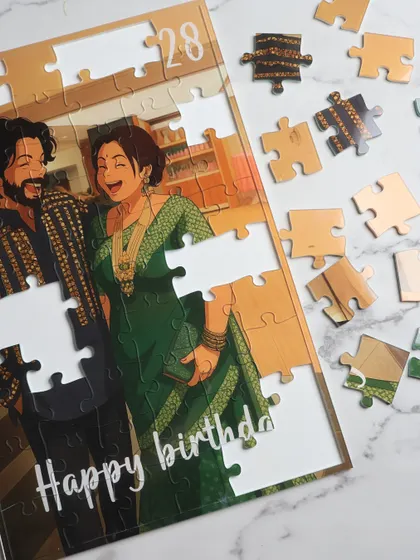 Turn your favorite memory into a one-of-a-kind gift with my custom illustration puzzles. Just send me a photo, and I'll transform it into a Ghibli-style artwork and create a personalized puzzle set.