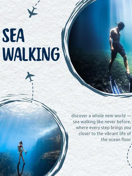 Experience the thrill of sea walking on the ocean floor. It's like taking a walk in an aquarium, getting you up close with the vibrant marine life of the Andamans.