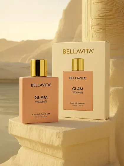 The Bella Vita "Glam" woman perfume, a feminine and romantic fragrance that I can customize for you.